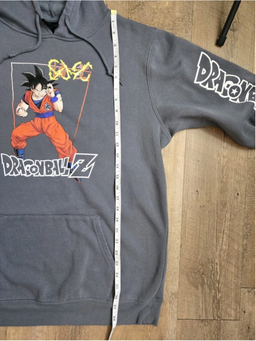 Dragon Ball Z Goku Hoodie Mens XL Gray Toei Animation Graphic Anime Pullover - Picture 9 of 10